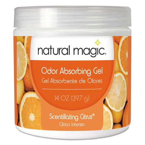 4119dea Odor Absorbing Gel, Scentillating Citrus - 14 Oz. Jar