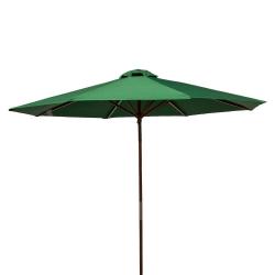 Heininger Holdings 1287 9 Ft. Classic Wood Market Umbrella, Green
