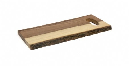 1025 Acacia Serving Plank With Bark & Handle