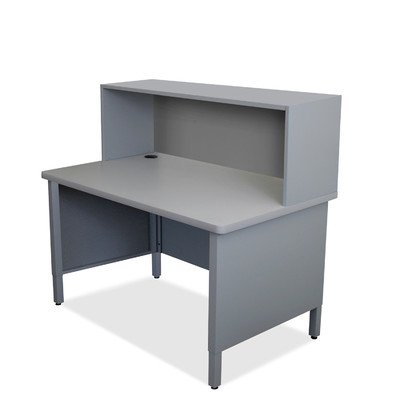 Marvel Group Util0078-at Mailroom Utility Table With Riser, Slate Gray