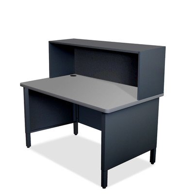 Marvel Group Util0078-bk Mailroom Utility Table With Riser, Black