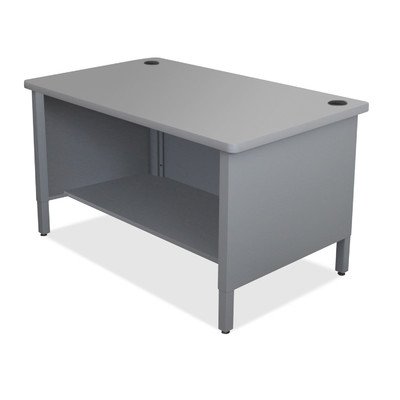 Marvel Group Utsts4830-at 48 X 3 X 28-36 In. Utility Sorting Table With Sliding Doors & Shelf, Slate Gray