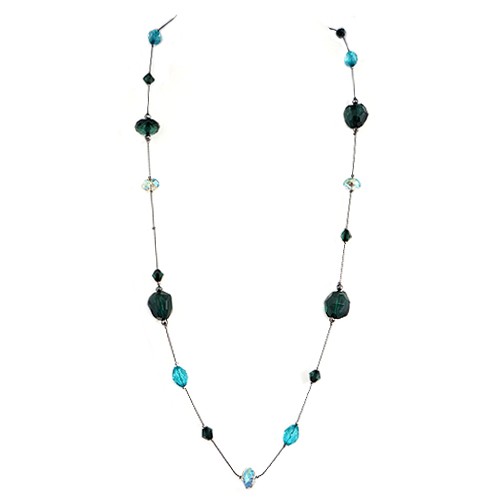 0800000001386 Hematite-green Long Necklace