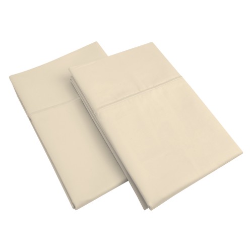 800sdpc Sliv 800 Standard Pillow Cases, Egyptian Cotton Solid - Ivory
