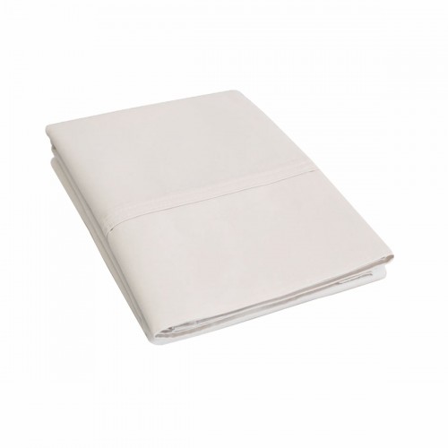 C800sdpc Sliv 800 Standard Pillowcase Set Solid Cotton - Ivory