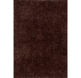 Rug127726 2 X 3 Ft. Shag Solid Pattern Polyester Area Rug, Red & Taupe