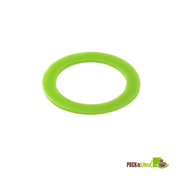 210rglliml Colored Silicone Ring, Lime Green