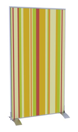 Easyscreen Vertical Divider Screen - Yellow Green And Red Vertical Stripe