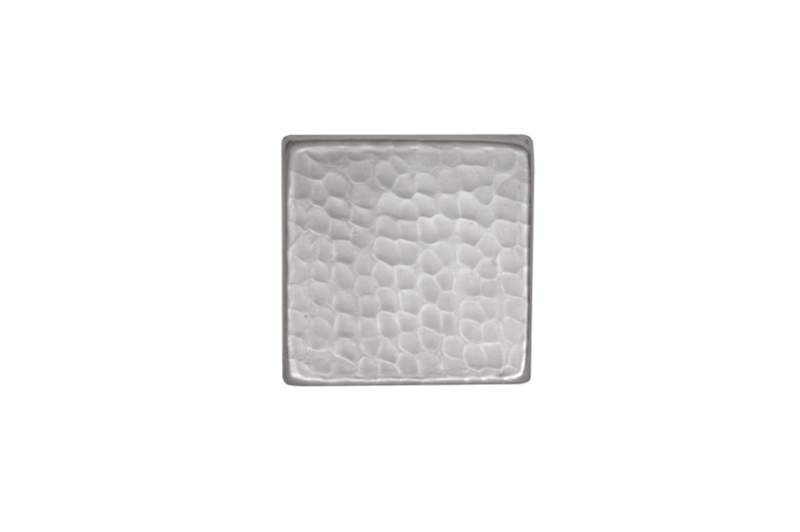 2 X 2 In. Nickel Plated Hammered Copper Tile 