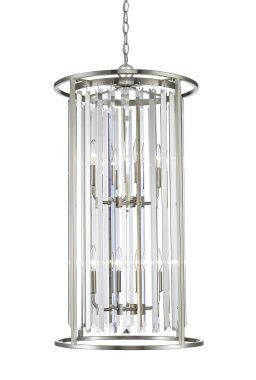 8 Bulb Chandelier Light - Brushed Nickel