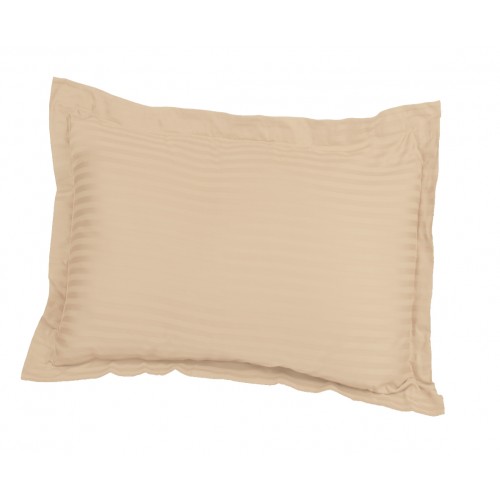 650kgps Stbi 650 King Pillow Shams, Egyptian Cotton Stripe - Beige
