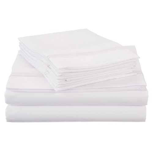 -executive 3000 Mf3000cksh 2lwhwh Executive 3000 Series California King Sheet Set - White & White, 6 Pieces