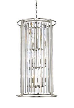 12 Bulb Chandelier Light - Brushed Nickel