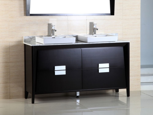 Bellaterra Home 500410-es-wh-60d Double Sink Vanity - 60 In.