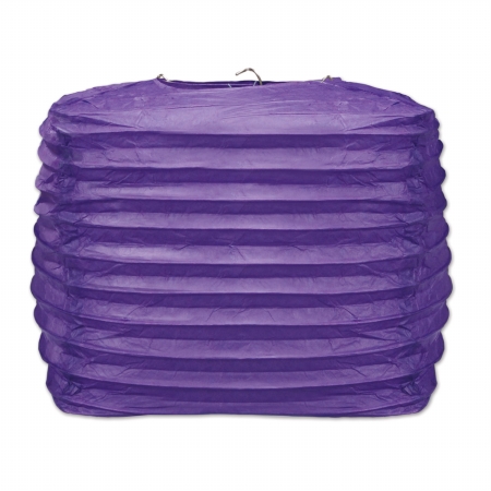 UPC 034689065715 product image for mpany 54734-PL Square Paper Lanterns - Purple | upcitemdb.com