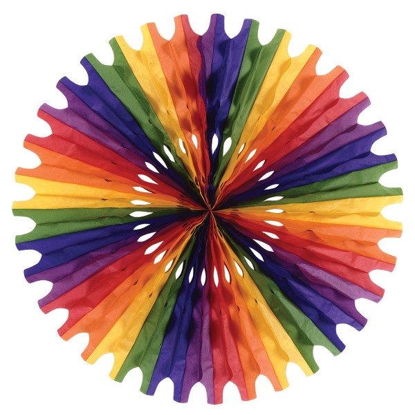 Mpany Tissue Fan - Rainbow