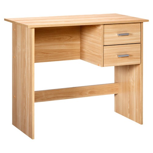 Comfort Products 50-7005ok Oak Adina 2 Drawers Writing Desk