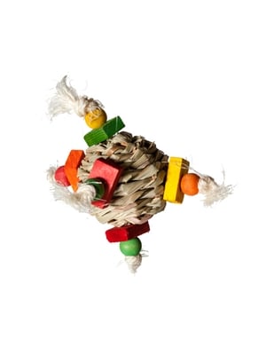 Caitec 849 5 X 5 In. Hay Ball Foot Toy