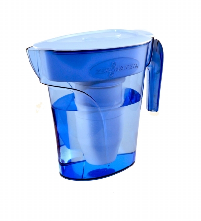 Zerowater-zp-006 6-cup Space Saver Water Pitcher, Blue
