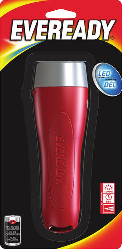Battery Evgp25s Eveready General Purpose Led Flashlight, 2d Red