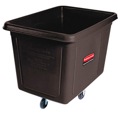 Rubbermaid Commercial Products Rcp4608bla Cube Truck, Rectangular - 8 Cap