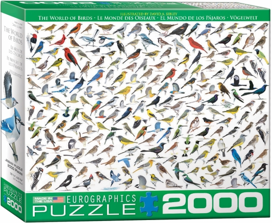 8220-0821 The World Of Birds, By David Sibley Puzzle - 2000 Pieces