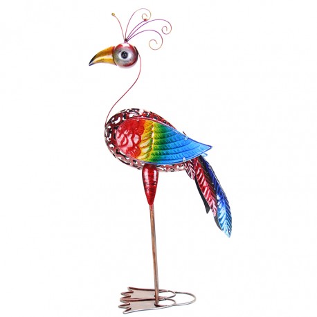 UPC 093335300013 product image for Exhart 30001 Geekybeek Rainbow Bird Statue | upcitemdb.com