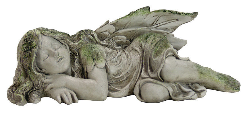 UPC 093335300570 product image for Exhart 30057 4 in. Sleeping Fairy Statue | upcitemdb.com