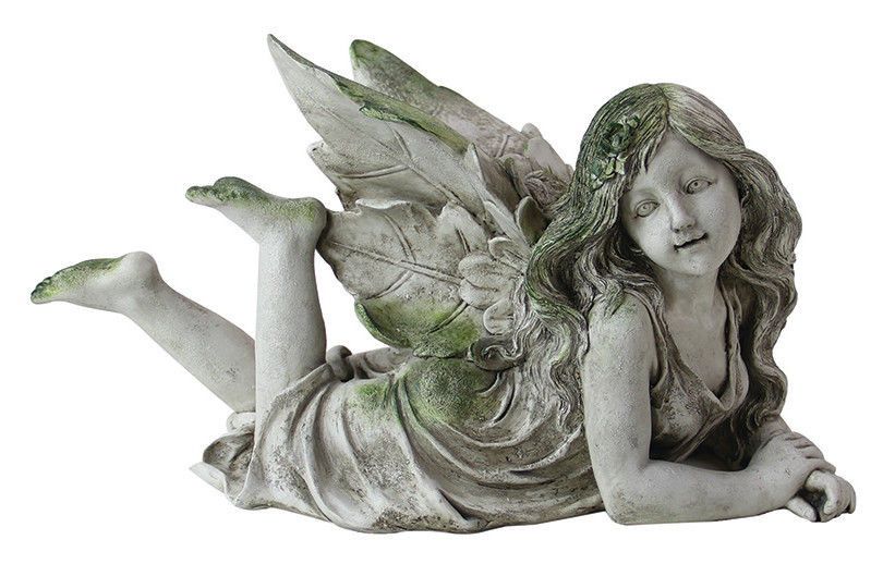 UPC 093335300587 product image for Exhart 30058 7 in. Laying Down Fairy Statue | upcitemdb.com