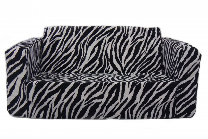 Toddler Flip Sofa Zebra