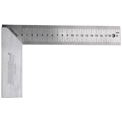 Johnson Level & Tool 1958-0200 200 Mm. Metric Professional Aluminum Try Square
