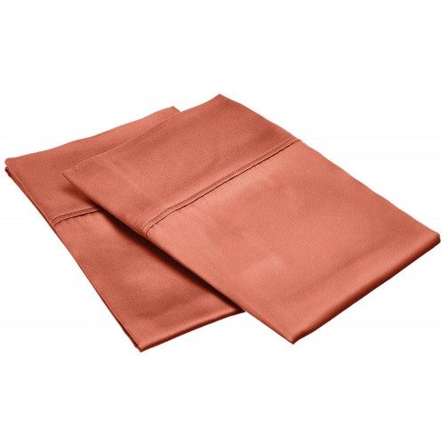 Mo300kgpc Slco 300 King Pillow Cases, Modal Solid - Coral