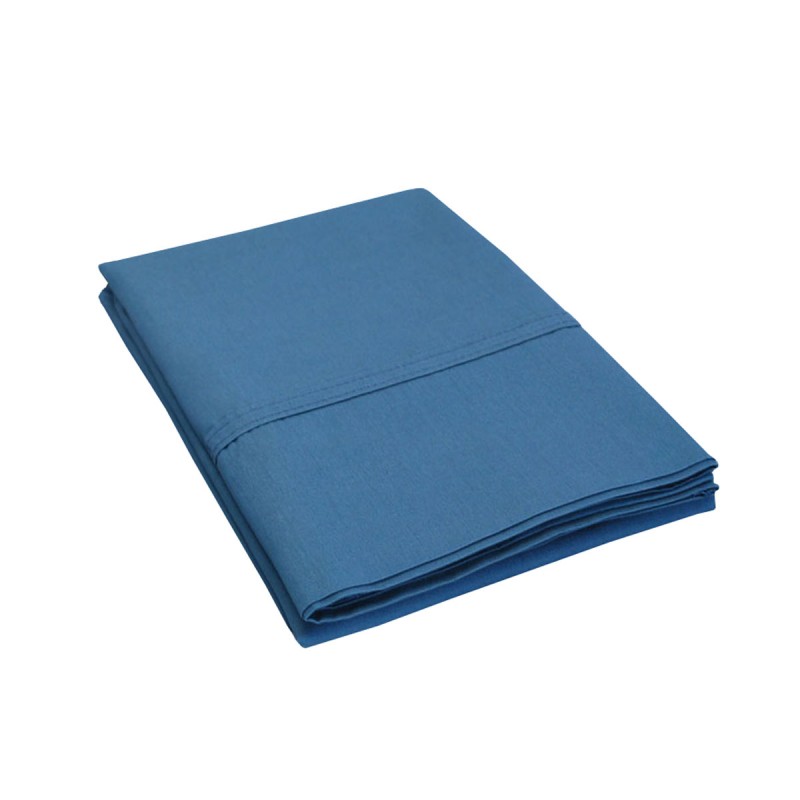 800kgpc Sllb 800 King Pillow Cases, Egyptian Cotton Solid - Light Blue