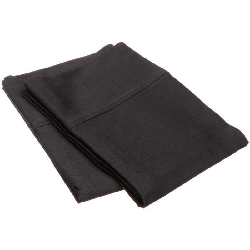 300sdpc Slbk 300 Standard Pillow Cases, Egyptian Cotton Solid - Black