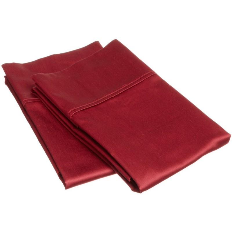 300sdpc Slbg 300 Standard Pillow Cases, Egyptian Cotton Solid - Burgundy