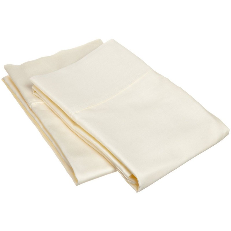 300sdpc Sliv 300 Standard Pillow Cases, Egyptian Cotton Solid - Ivory