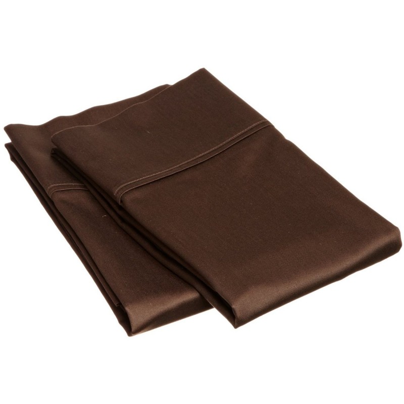 300sdpc Slmo 300 Standard Pillow Cases, Egyptian Cotton Solid - Mocha