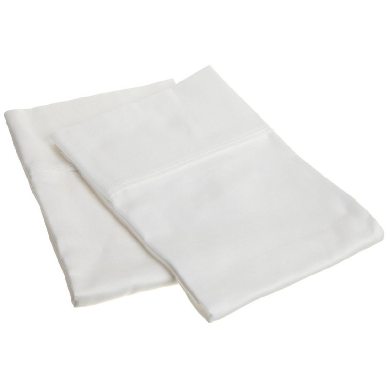 300sdpc Slwh 300 Standard Pillow Cases, Egyptian Cotton Solid - White