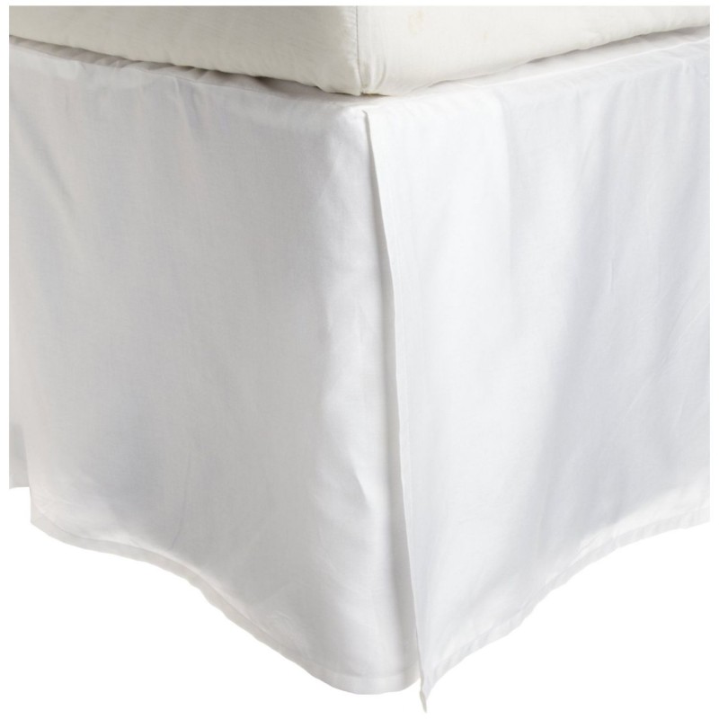 300qnbs Slwh 300 Queen Bed Skirt, Egyptian Cotton Solid - White