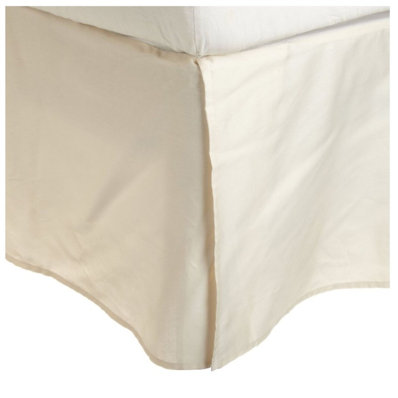 300kgbs Sliv 300 King Bed Skirt, Egyptian Cotton Solid - Ivory