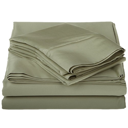 800flsh Slsg 800 Full Sheet Set, Egyptian Cotton Solid - Sage