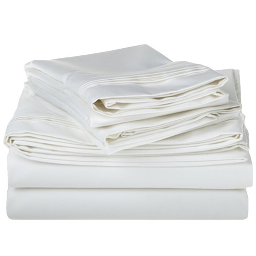 800flsh Slwh 800 Full Sheet Set, Egyptian Cotton Solid - White