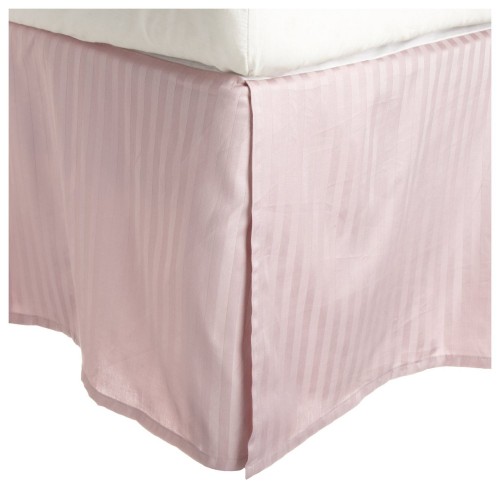 300qnbs Stlv 300 Queen Bed Skirt, Egyptian Cotton Stripe - Lavender