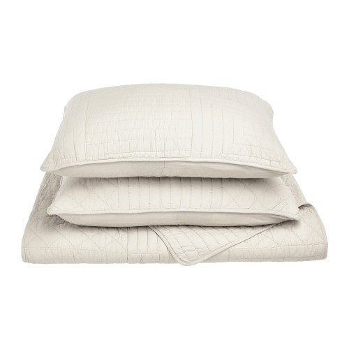 Quilt Will-kg-ivo 100 Percent Cotton Williams King Quilt Set - Ivory, 3 Pieces