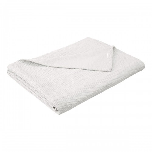 Blanket-met Kg Wh King Cotton Blanket, Metro - White
