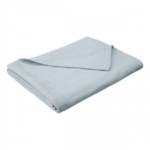 Blanket-met Tw Lb Twin & Twin Xl Cotton Blanket - Metro, Light Blue