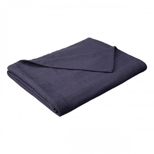 Blanket-met Tw Nb Twin & Twin Xl Cotton Blanket - Metro, Navy Blue