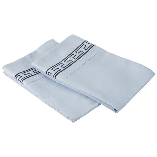 -executive 3000 Mf3000kgpc Relbnb Executive 3000 Series King Pillow Cases, Solid - Light Blue & Navy Blue