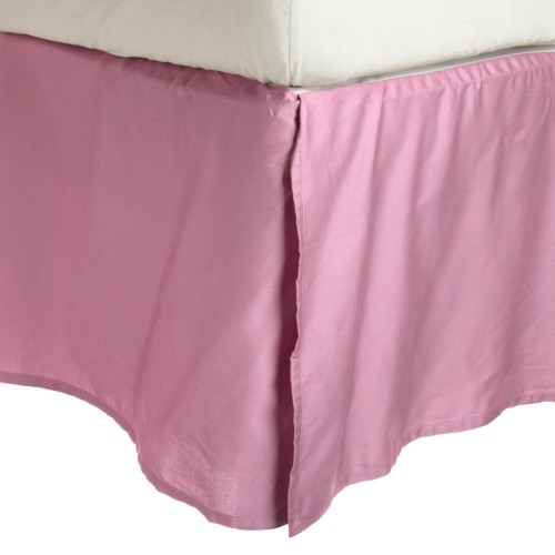 -executive 3000 Mf3000kgbs 2lpk Executive 3000 Series King Bed Skirt, 2 Line Embroidery - Pink