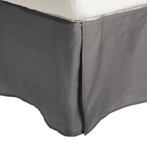 -executive 3000 Mf3000kgbs 2lsv Executive 3000 Series King Bed Skirt, 2 Line Embroidery - Silver